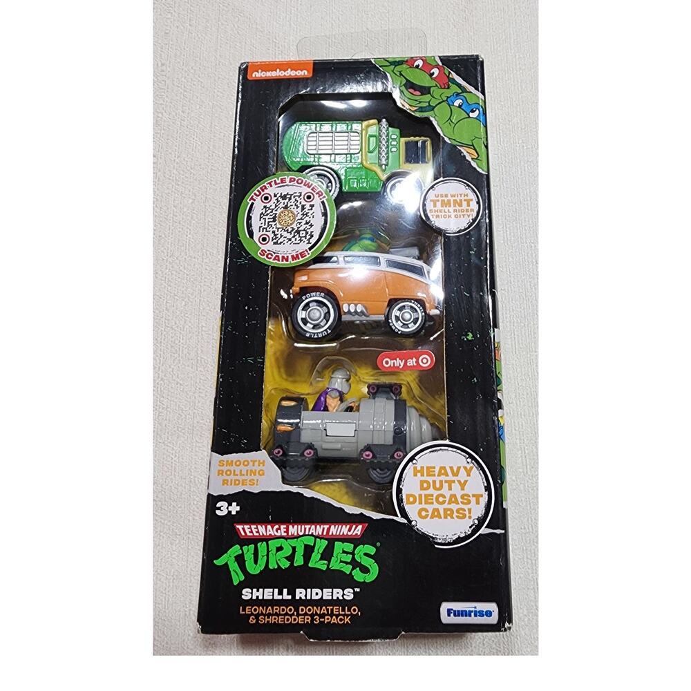 Teenage mutant ninja shell riders 3-pack diecast cars